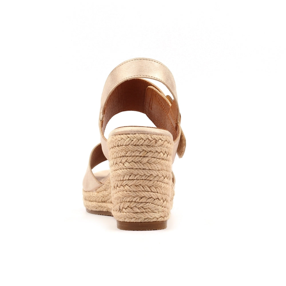 Lunar Rochester Wedge sandal GOLD
