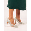 Lunar Romance Silver court shoes