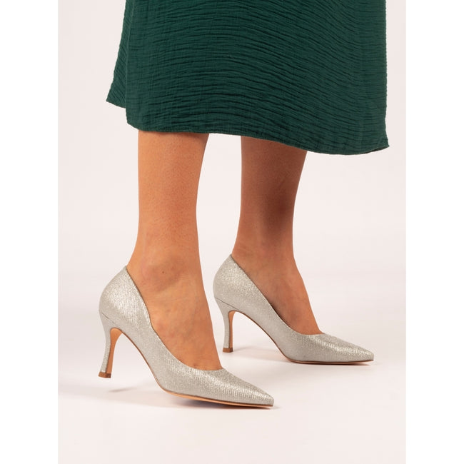 Lunar Romance Silver court shoes