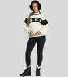 South beach cream ski jacquard jumper
