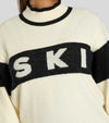 South beach cream ski jacquard jumper