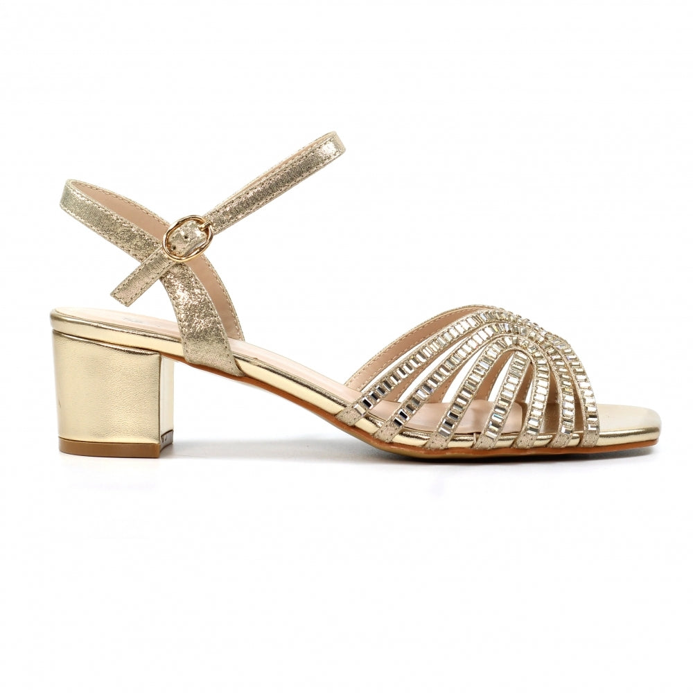 Lunar Twinkle Block heel Gold