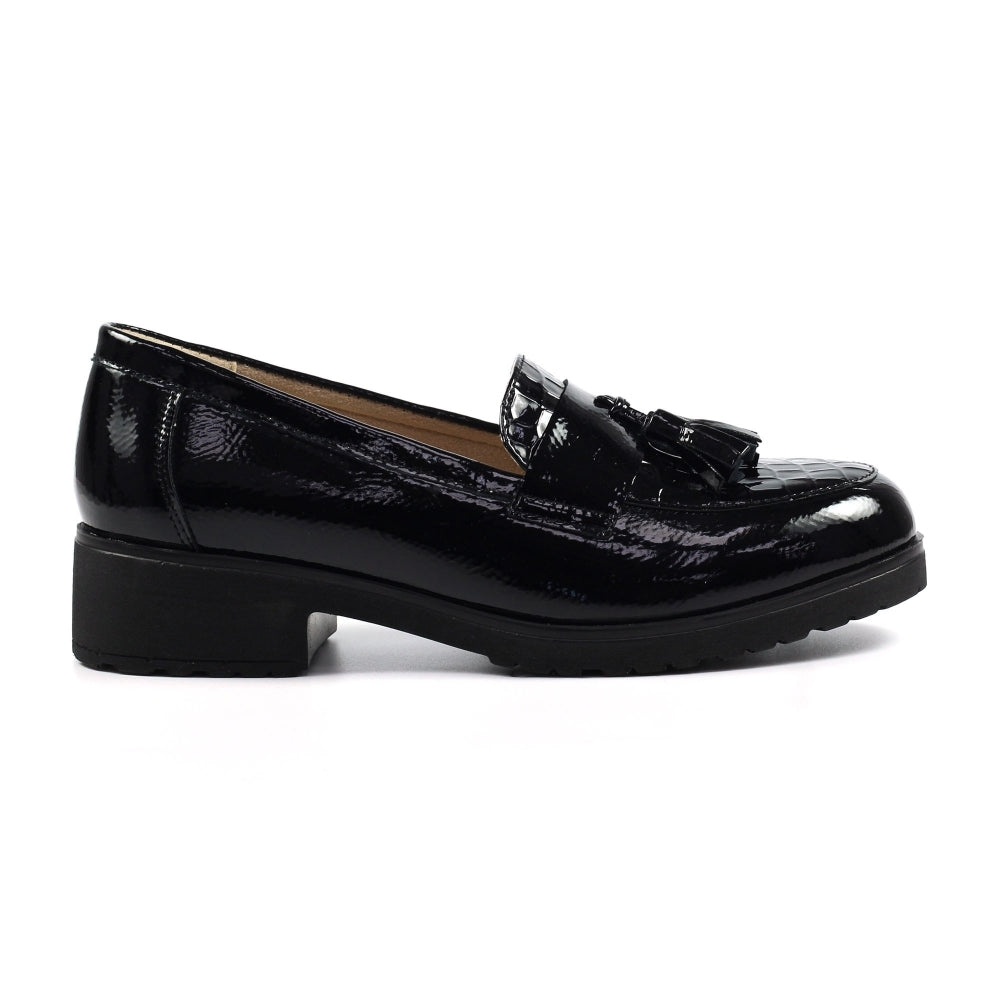 Lunar Vivi Tassle shoe Black