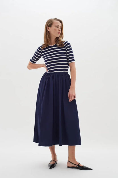 INWEAR Dagnama Dress Midnight Stripe