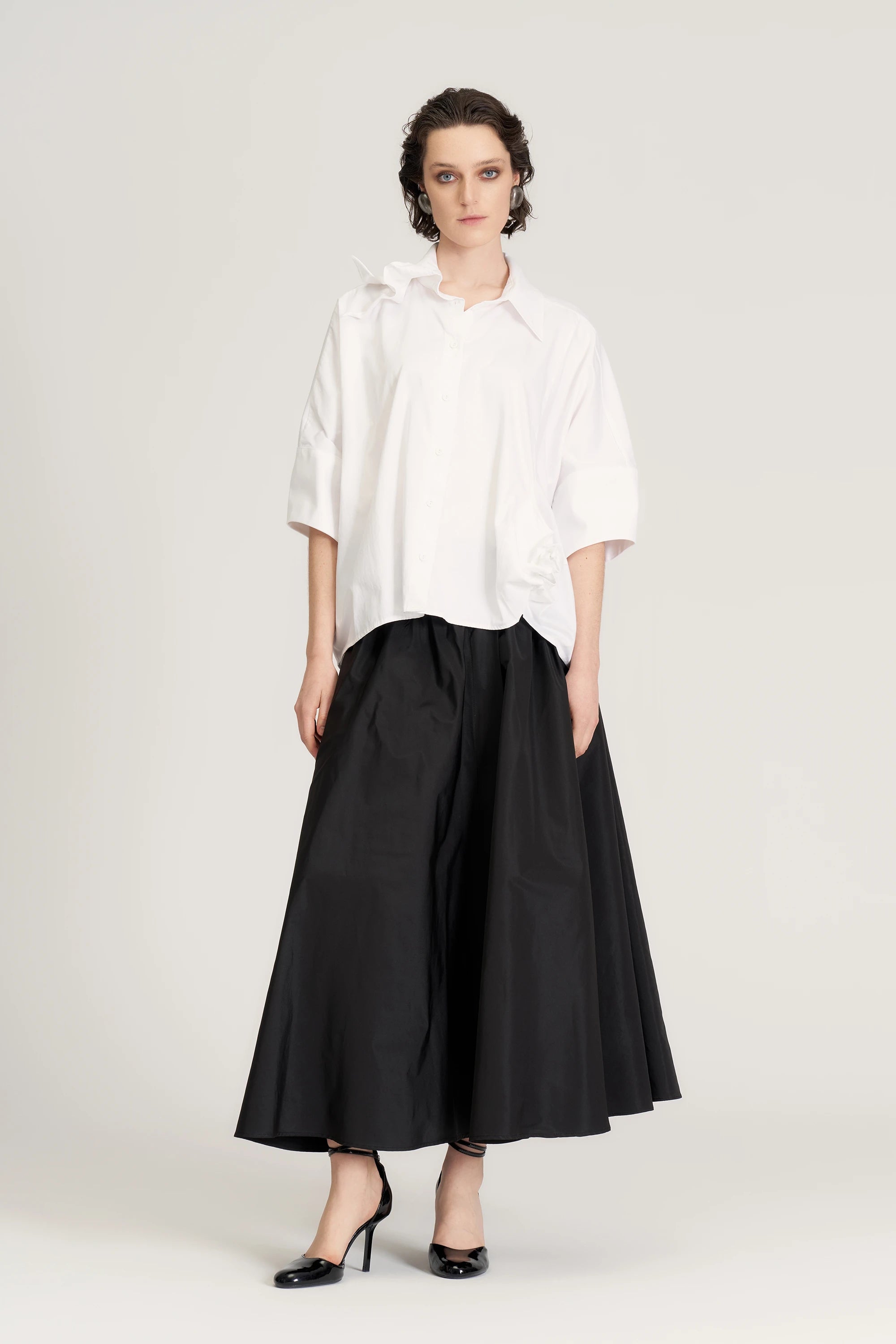 BIZE Cotton Shirt  WHITE