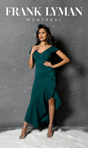 Lipsy green bardot on sale dress