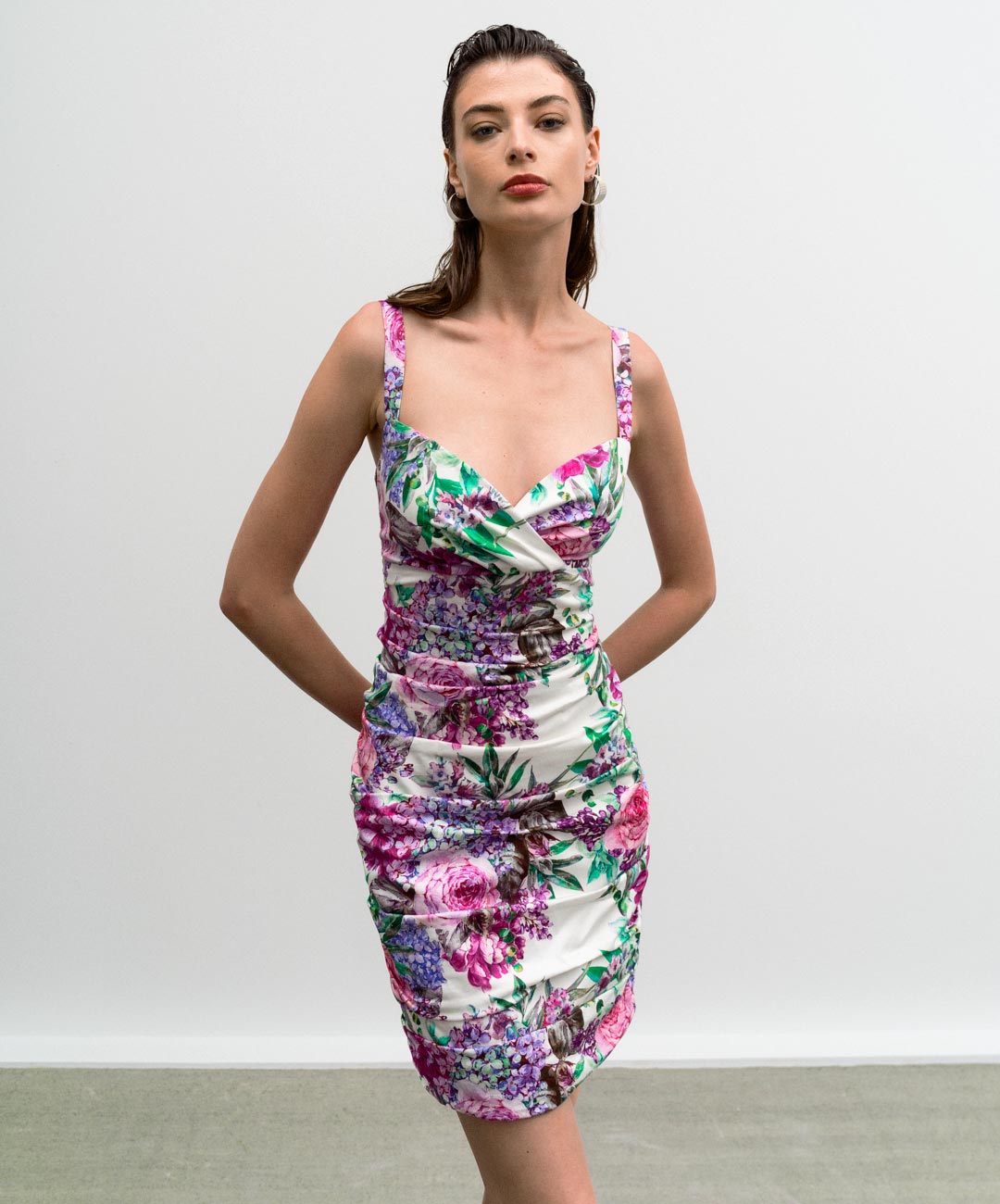 ACCESS FASHION 3027 Floral pencil dress