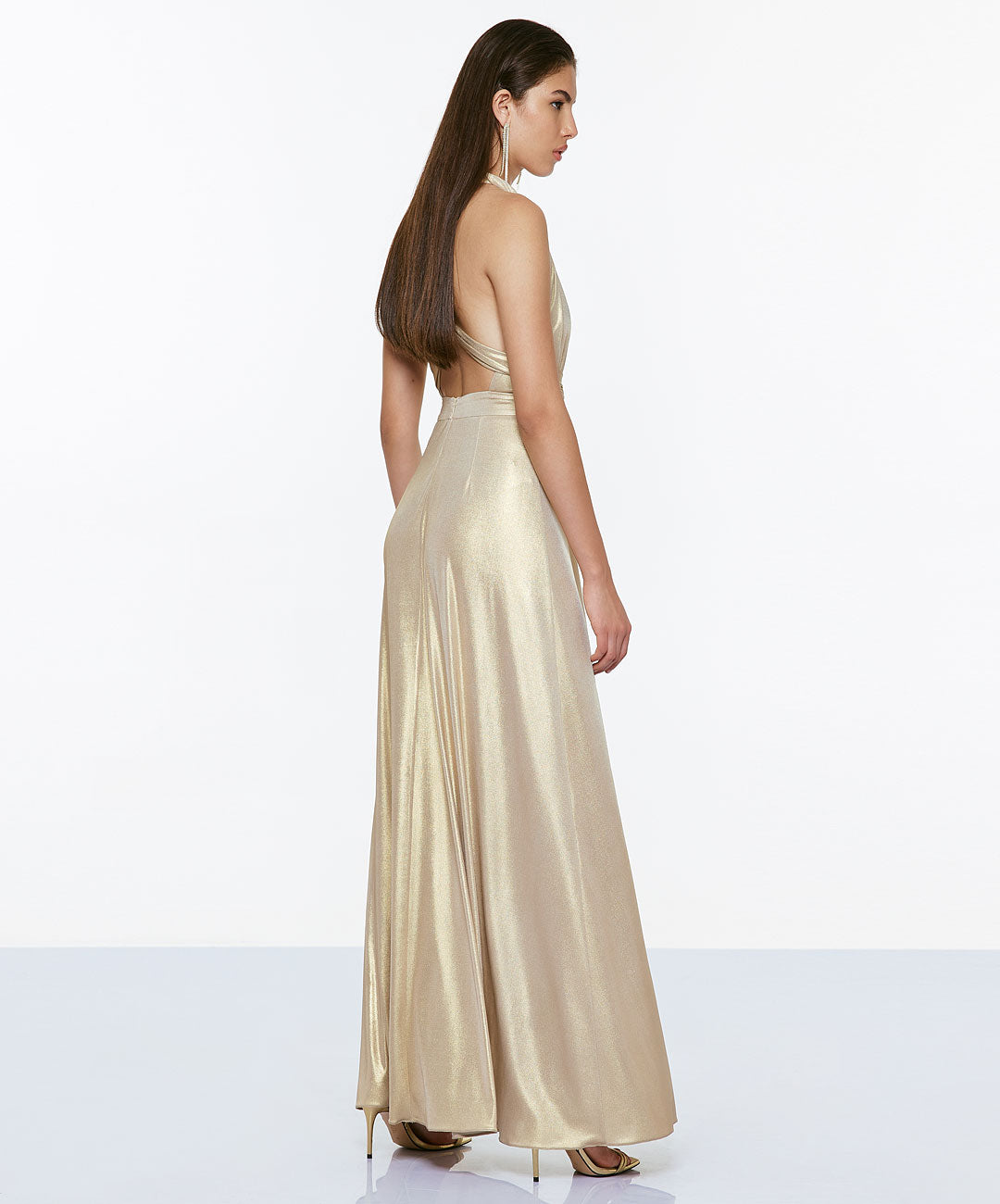 ACCESS 3306 long gold dress