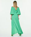 ACCESS 3353 Off the shoulder maxi In lime