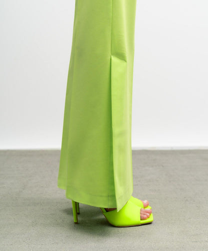 ACCESS 3353 Off the shoulder maxi In lime