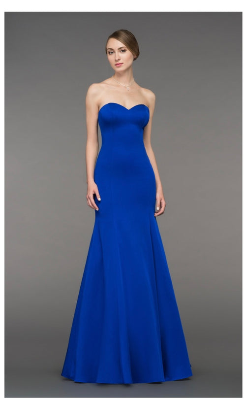 Gino Cerruti 2781D Strapless  Dress Royal Blue