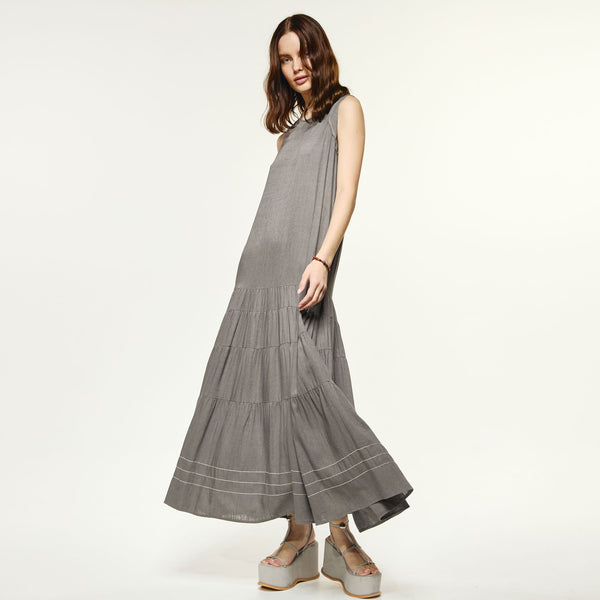 Access fashion 3572-103 sleeveless dress coal