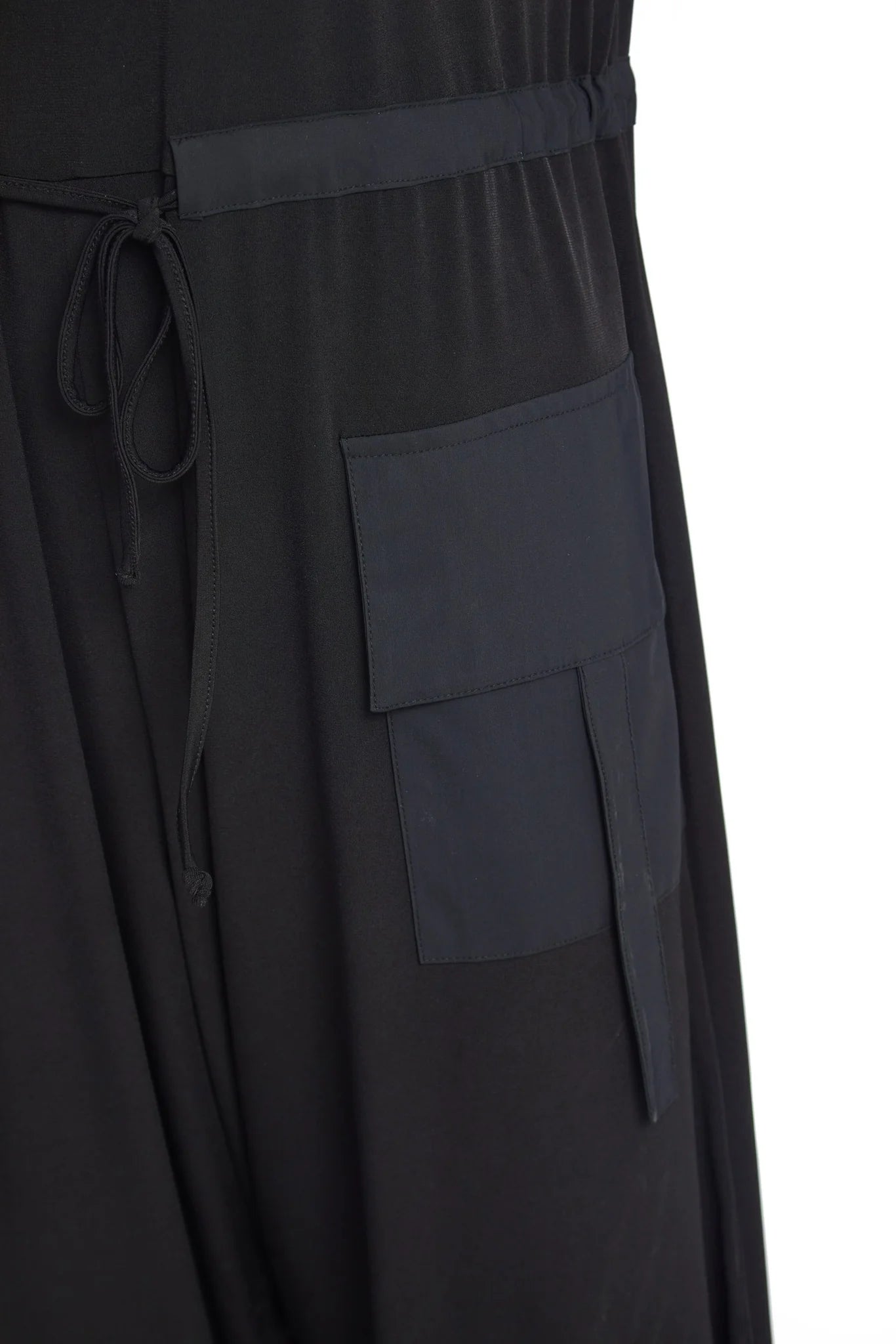 NAYA NAS23625 black jersey jumpsuit