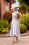 Veni infantino  29811A  cornflower A line chiffon dress