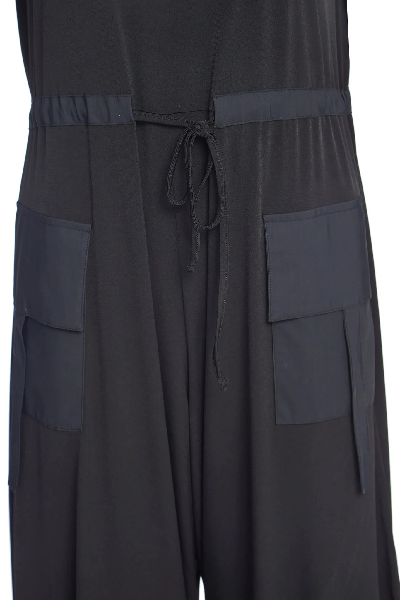 NAYA NAS23625 black jersey jumpsuit