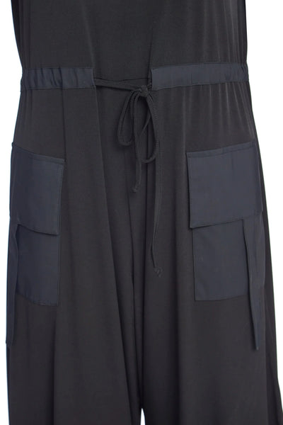 NAYA NAS23625 black jersey jumpsuit – revolve store - Main Image