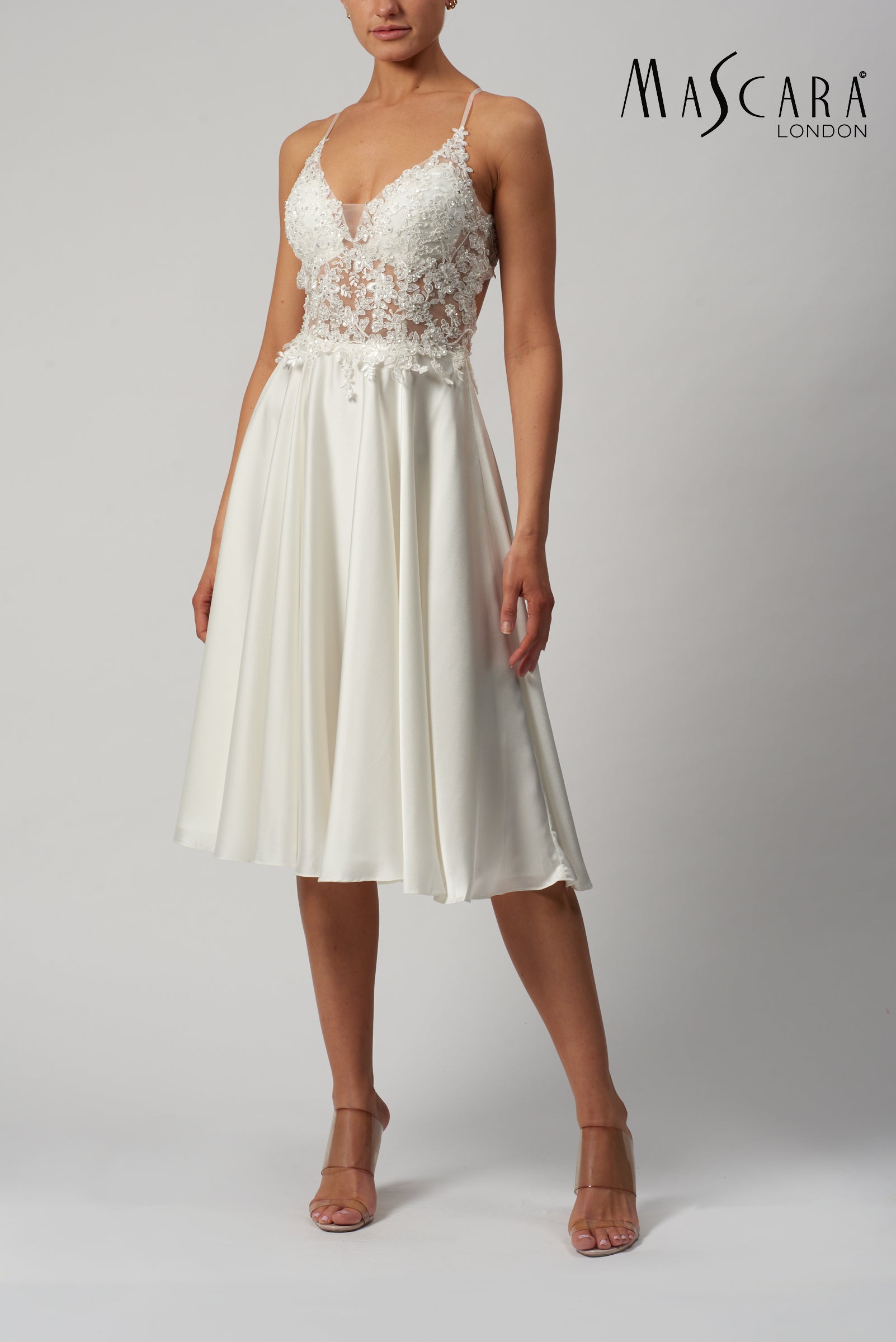Mascara MC3121039 Midi Satin Dress
