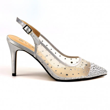 Ideal prom ankle strap prom shoe  gold