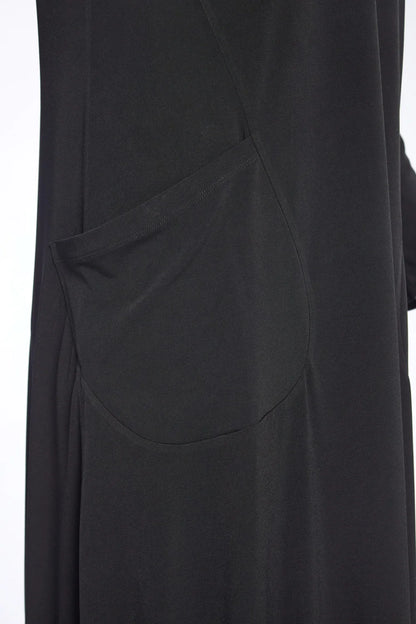 NAYA NAS23232  black jersey dress