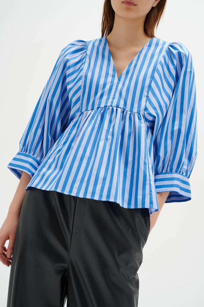 Inwear DeixIW   Blouse light blue stripe