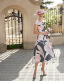 Couture Club 5G1CD Brocade Pink Dress