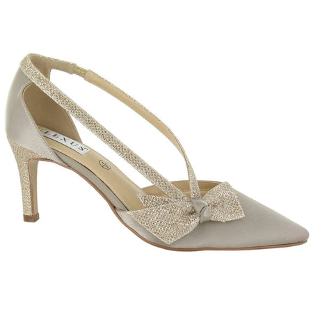 Ideal prom ankle strap prom shoe  rose gold