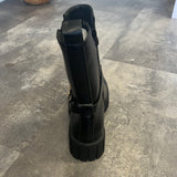 Chain black stomper boot