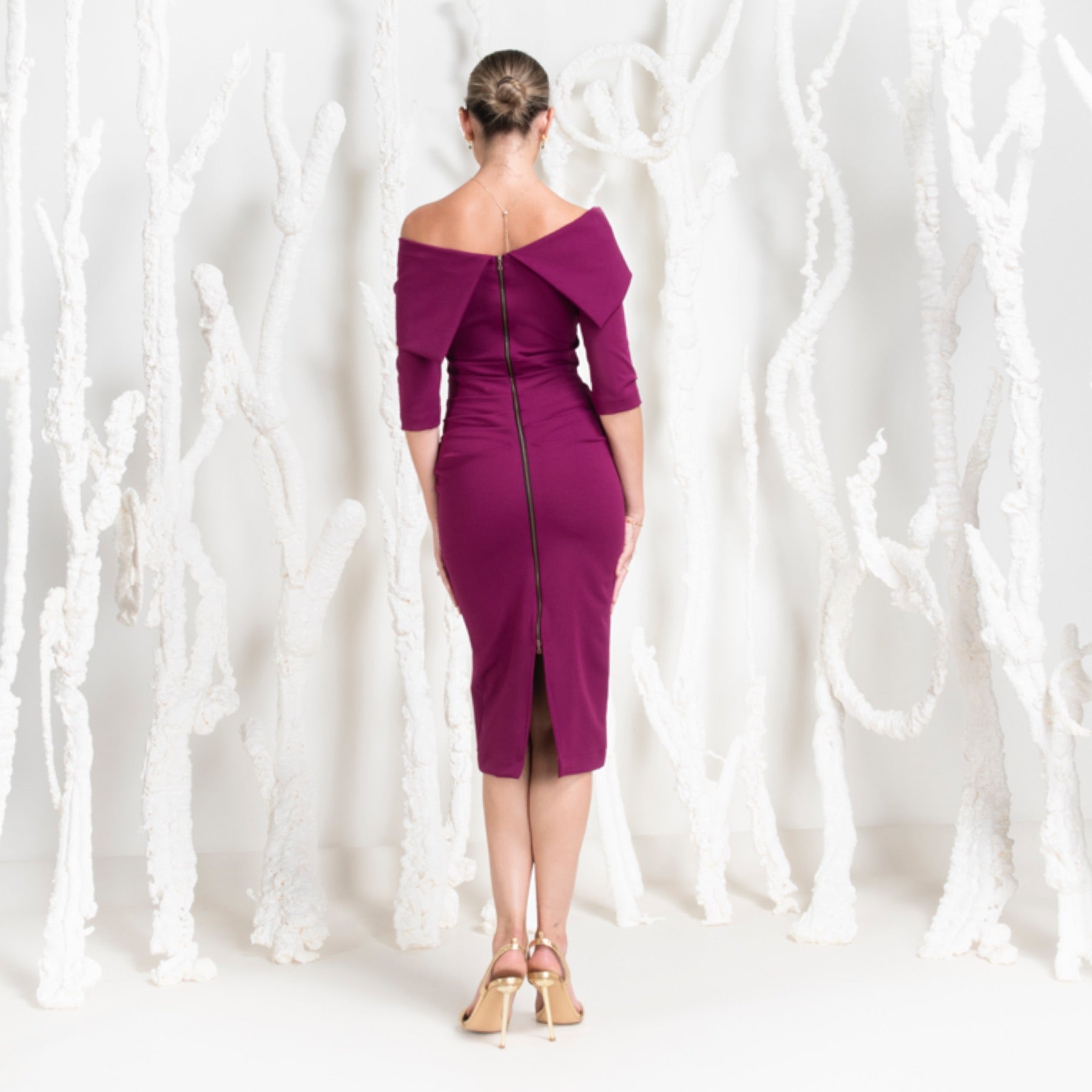 Kevan Jon Coxon Bardot  knee dress  Mulberry