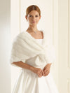 Bianco Evento 139 faux fur cape