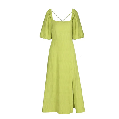 FRNCH Celine dress olive