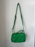 Green woven  bag