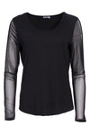 NAYA  25106 mesh Sleeve top