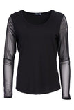 NAYA  25106 mesh Sleeve top