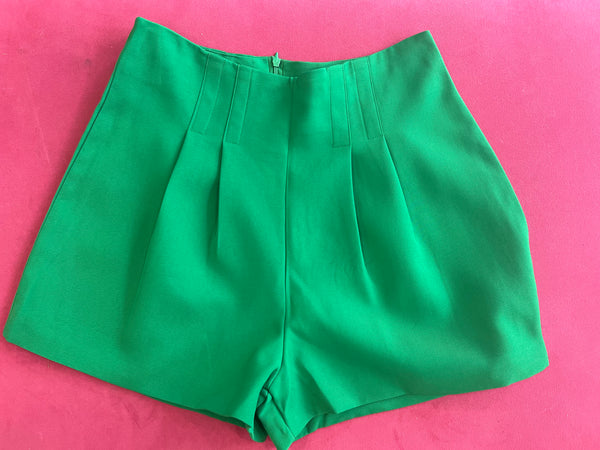 Green High Waisted Shorts