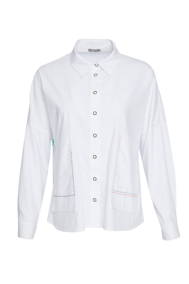 NAYA NAS23153 white shirt