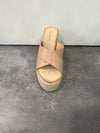 Ideal espadrille wedge beige