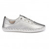ST IVES LEATHER PLIMSOLE Silver