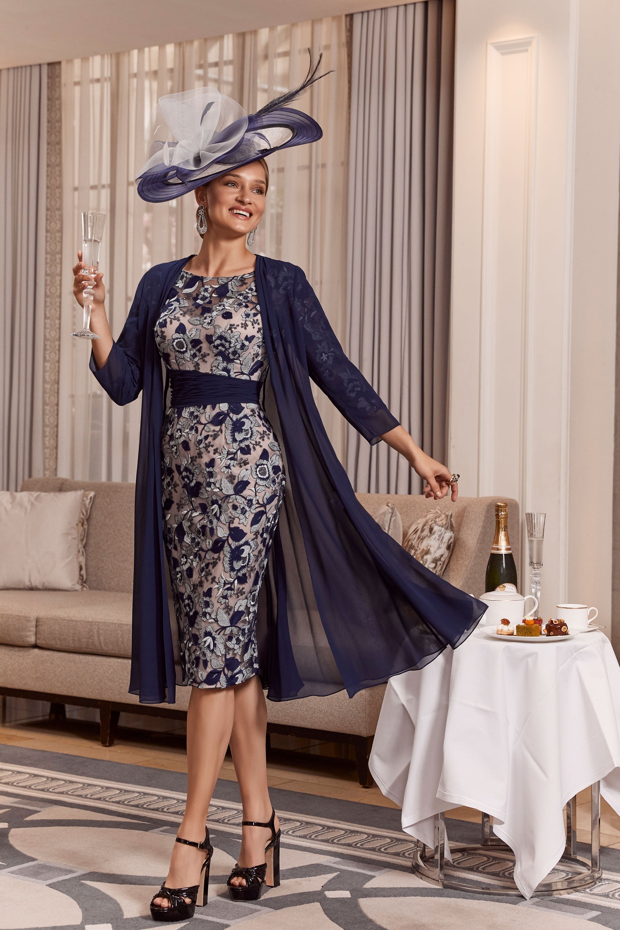 Vein infantino 992018S  Navy blush dress