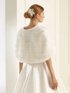 Bianco Evento 139 faux fur cape