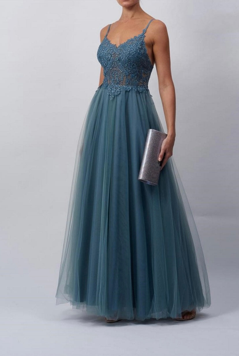 Mascara MC18015 Lace and Tulle dress Dew