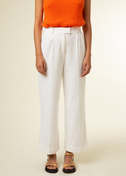 FRNCH Palmier trouser white