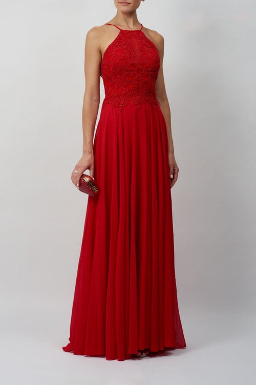 Mascara MC166147 Lace String Dress Red